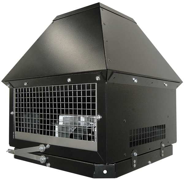 Tjernlund Products Rooftop Inducer, 120, Coated Galvanized Steel, 16 in W, 18 in H, 7-15/16" Inlet and Outlet Dia. - RT750