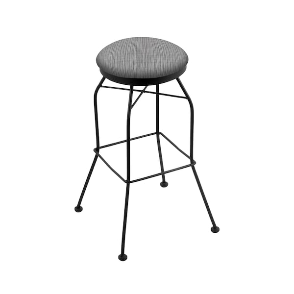 Holland Bar Stool Co 30" Swivel Bar Stool, Black Wrinkle, Graph Seat - 302030BW020