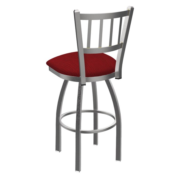 Holland Bar Stool Co 810 Contessa Stainless Steel 36in Swivel Bar Stool with Graph Ruby Seat - 81036SS016