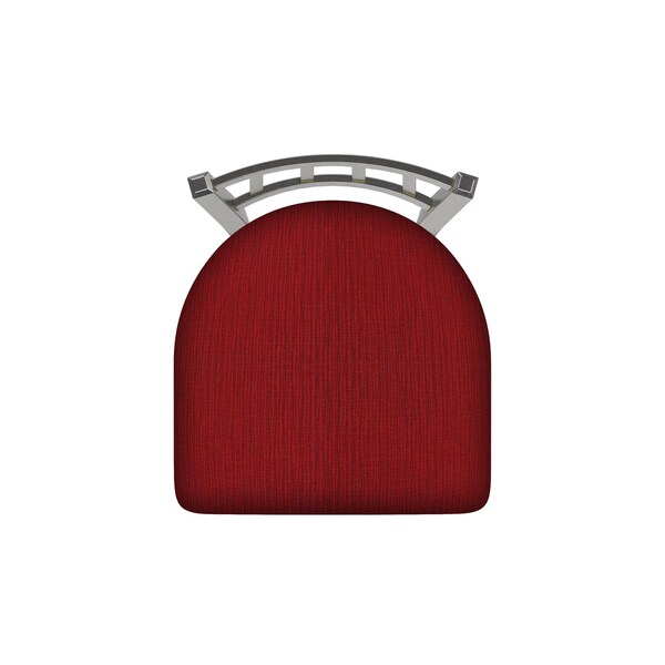 Holland Bar Stool Co 810 Contessa Stainless Steel 36in Swivel Bar Stool with Graph Ruby Seat - 81036SS016