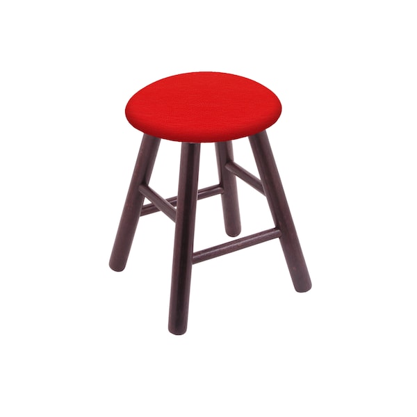 Holland Bar Stool Co Oak Vanity Stool, Dark Cherry Finish, Graph Chalice Seat - RC18OSDC011