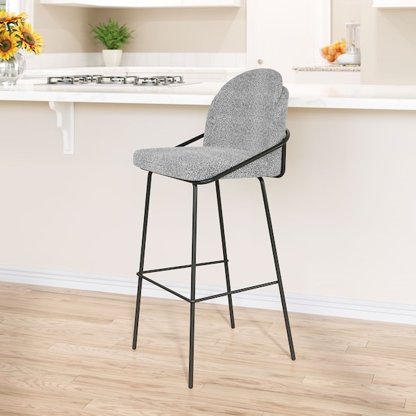 Zuo Modern Jambi Barstool Set Of 2 Black & White - 109968