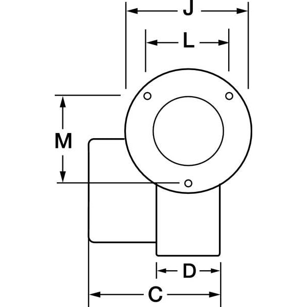 Dayton Round OEM Blower, 3300 RPM, 1 Phase, Direct Drive, Steel 1 Speed - 1TDN2