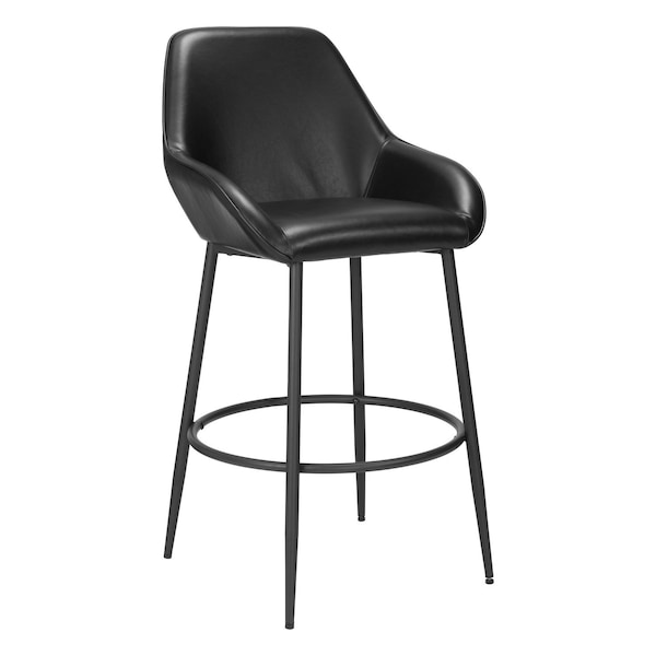 Zuo Modern Vila Barstool Set Of 2 Black - 110075