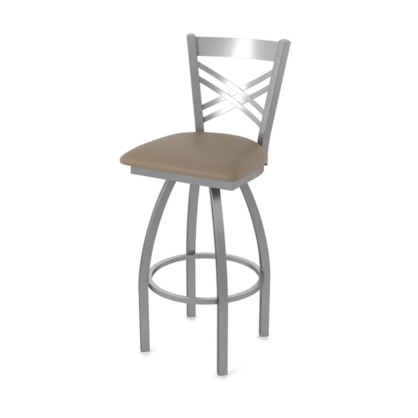 Holland Bar Stool Co 820 Catalina Stainless Steel 36in Swivel Bar Stool with Canter Earth Seat - 82036SS006