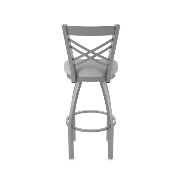 Holland Bar Stool Co OD820 Catalina Stainless Steel 36 Swivel Outdoor Bar Stool with Breeze Sidewalk Seat - OD82036SSOD006