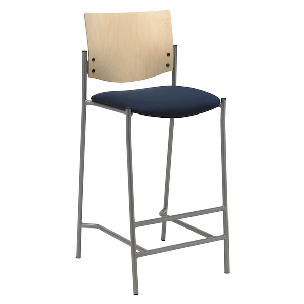 Kfi Stool, Ntrl Back, Fabric Seat, Fudge - BR1310SL-SP22-FUDGE
