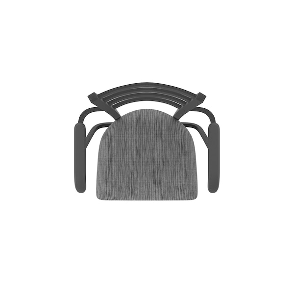 Holland Bar Stool Co Jackie with Arms 30 in. Swivel Bar Stool with Black Wrinkle Finish and Graph Coal Seat - 415
