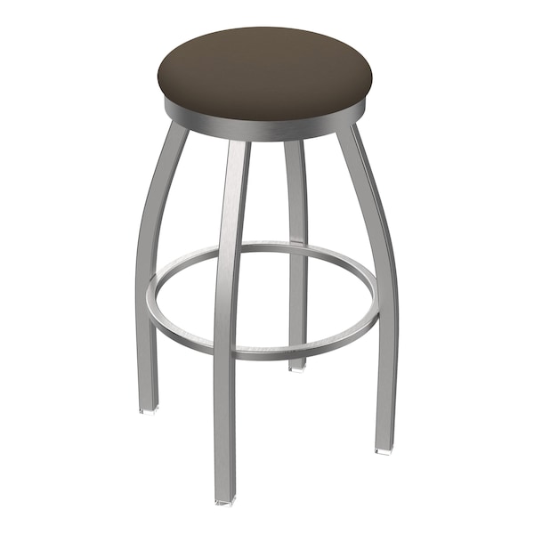 Holland Bar Stool Co OD802 Misha Stainless Steel 36 Swivel Outdoor Bar Stool with Breeze Farro Seat - OD80236SSOD002