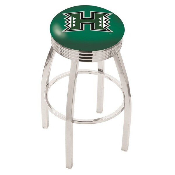Holland Bar Stool Co 30" Chrome Hawaii Swivel Bar Stool, Accent Ring - L8C3C30HAWAII