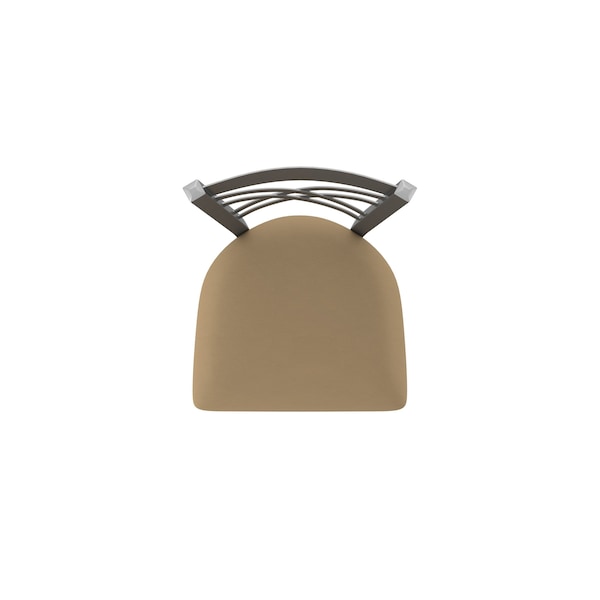 Holland Bar Stool Co OD820 Catalina Stainless Steel 30 Swivel Outdoor Bar Stool with Breeze Champagne Seat - OD82030SSOD005