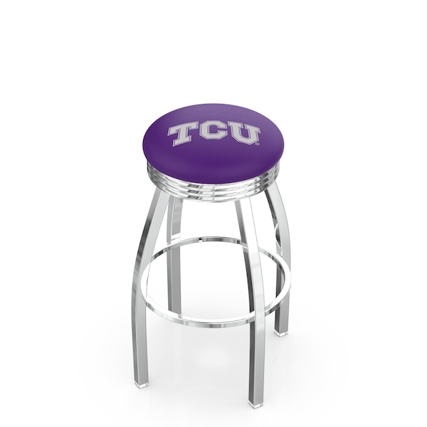 Holland Bar Stool Co 30" Chrome TCU Swivel Bar Stool, Accent Ring - L8C3C30TEXCHR