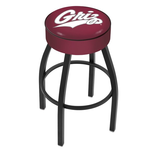 Holland Bar Stool Co 30" 4" Montana Cushion Seat, Blk Wrinkle Base Swivel Bar Stool - L8B130MONTUN
