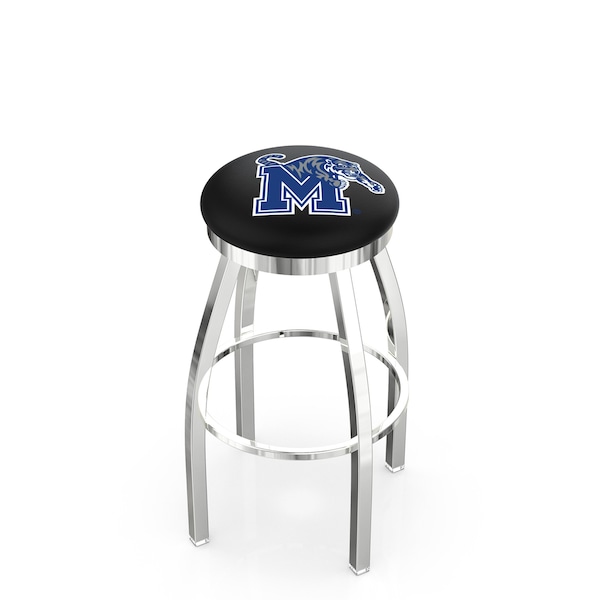Holland Bar Stool Co 30" Chrome Memphis Swivel Bar Stool, Accent Ring - L8C2C30MEMPHS