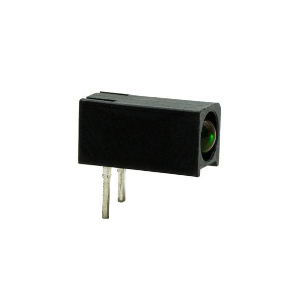 Dialight LED de un solo color, verde, no difuso teñido, T-1, 3mm - 551-1502F