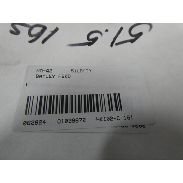 Bayley 3PH 3/4HP 208-230/460V-AC CENTRIFUGAL BLOWER - F60D