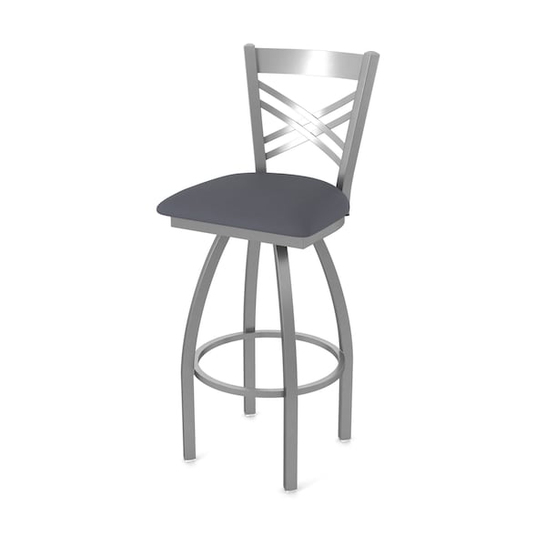 Holland Bar Stool Co 820 Catalina Stainless Steel 36in Swivel Bar Stool with Canter Storm Seat - 82036SS004