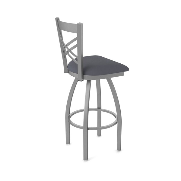 Holland Bar Stool Co 820 Catalina Stainless Steel 36in Swivel Bar Stool with Canter Storm Seat - 82036SS004