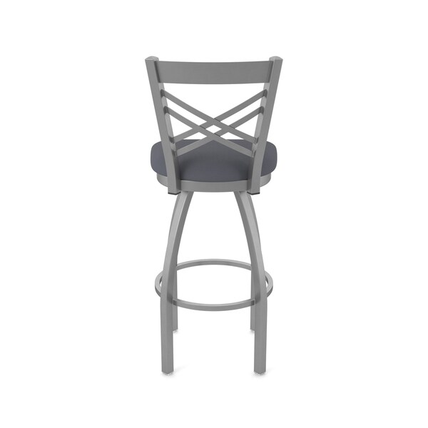 Holland Bar Stool Co 820 Catalina Stainless Steel 36in Swivel Bar Stool with Canter Storm Seat - 82036SS004