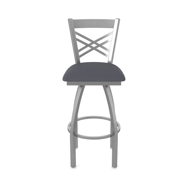 Holland Bar Stool Co 820 Catalina Stainless Steel 36in Swivel Bar Stool with Canter Storm Seat - 82036SS004