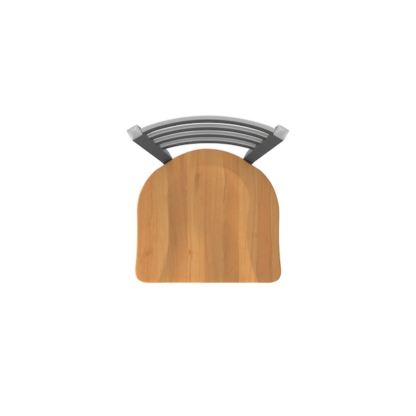 Holland Bar Stool Co 410 Jackie Stainless Steel 36in Swivel Bar Stool with Medium Maple Seat - 41036SSMEDMPL