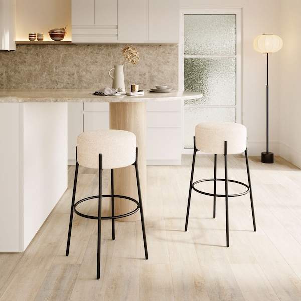 Zuo Modern Blanche Barstool Set Of 2 Ivory - 109742