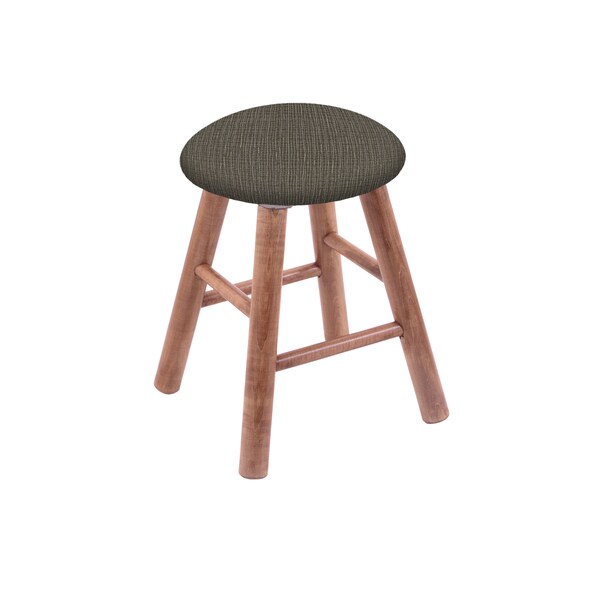 Holland Bar Stool Co Maple Vanity Stool, Medium Finish, Black Vinyl Seat - RC18MSMED019