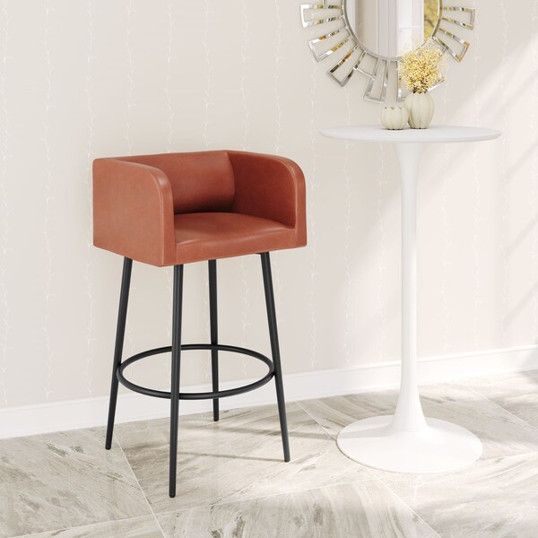 Zuo Modern Horbat Barstool Set Of 2 Brown - 109947