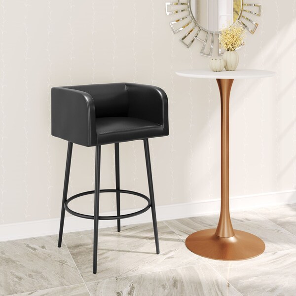 Zuo Modern Horbat Barstool Set Of 2 Black - 110063