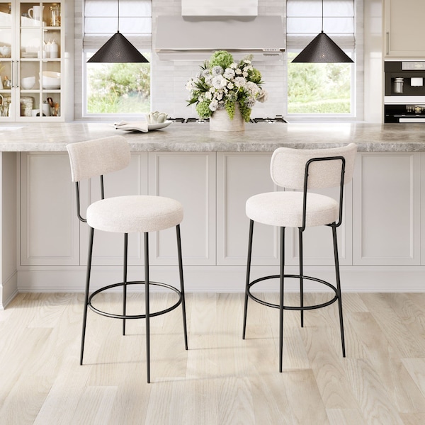 Zuo Modern Blanca Barstool Set Of 2 Ivory - 109740