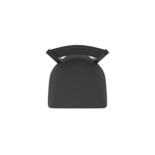 Holland Bar Stool Co 30" Stationary Bar Stool, Black Wrinkle, Canter Iron Seat - 40030BW008