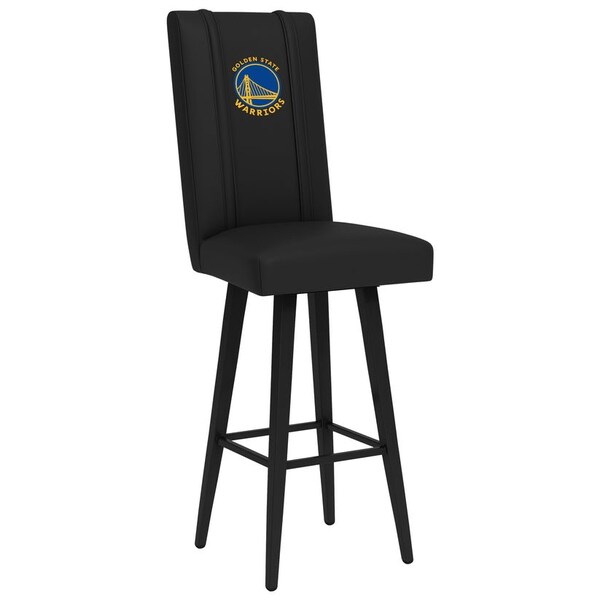 Dreamseat Swivel Bar Stool 2000 with Golden State Warriors Global Logo - XZ2000BSSBLK-PSNBA30087