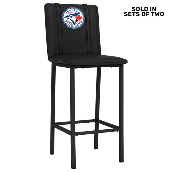 Dreamseat Bar Stool 500 with Toronto Blue Jays Logo, 2PK - XZ500BSDBLK-PSMLB22082A