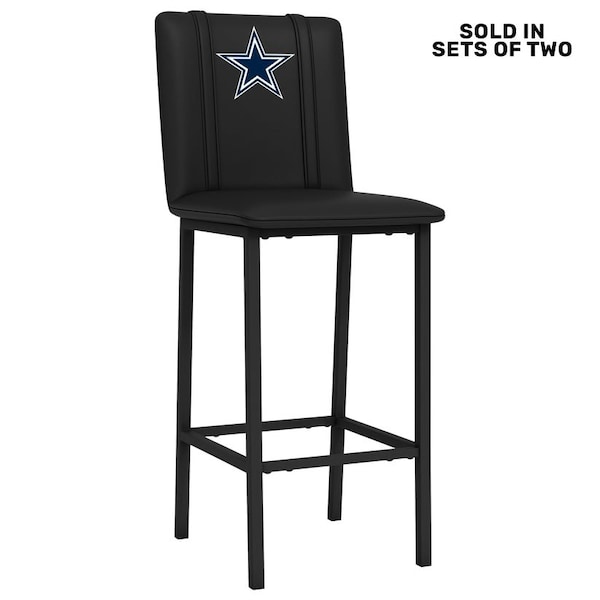 Dreamseat Bar Stool 500 with Dallas Cowboys Primary Logo, 2PK - XZ500BSDBLK-PSNFL20040A