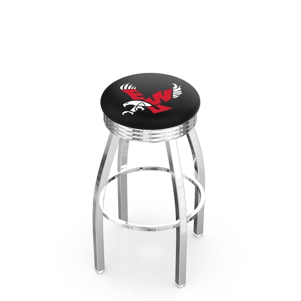 Holland Bar Stool Co 25" Chrome Eastern Washington Swivel Bar Stool, Accent Ring - L8C3C25EASTWA