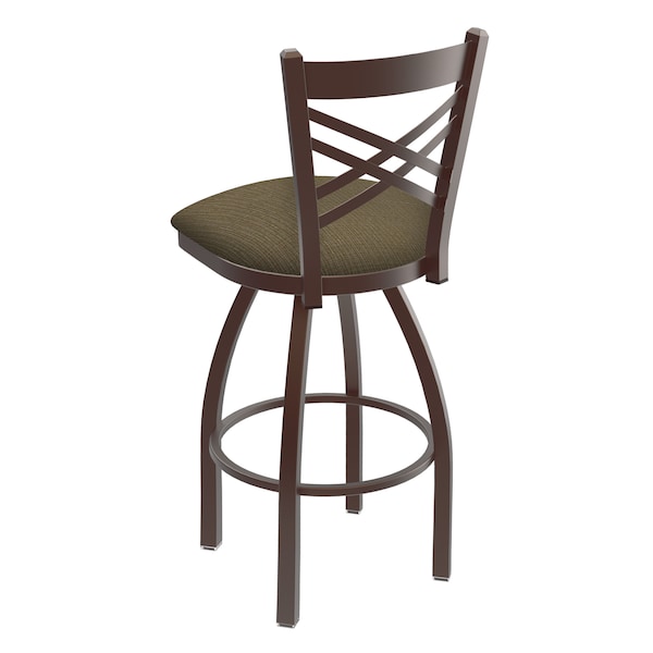 Holland Bar Stool Co 30" Swivel Bar Stool, Bronze Finish, Graph Cork Seat - 82030BZ017