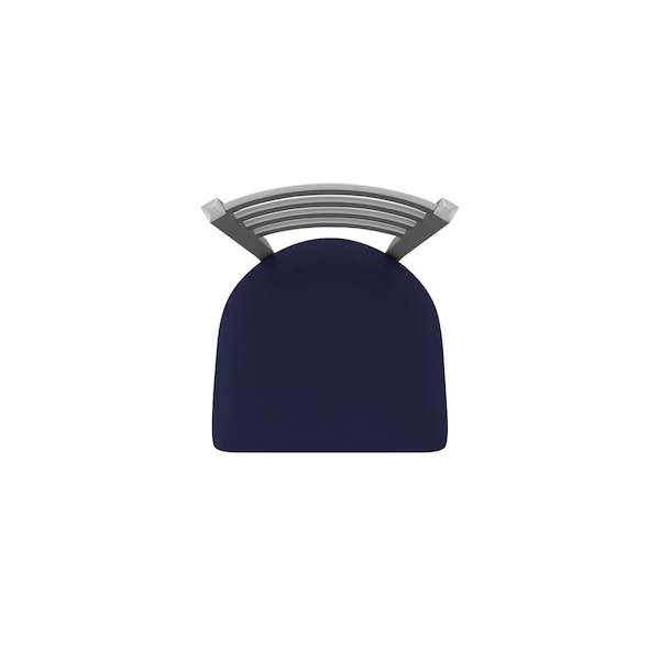 Holland Bar Stool Co OD410 Jackie Stainless Steel 30 Swivel Outdoor Bar Stool with Breeze Sapphire Seat - OD41030SSOD001