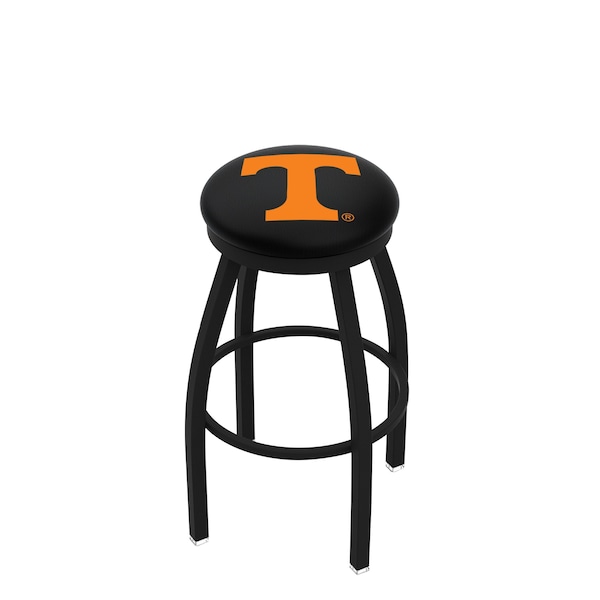 Holland Bar Stool Co 25" Blk Wrinkle Tennessee Swivel Bar Stool, Accent Ring - L8B2B25TENNES