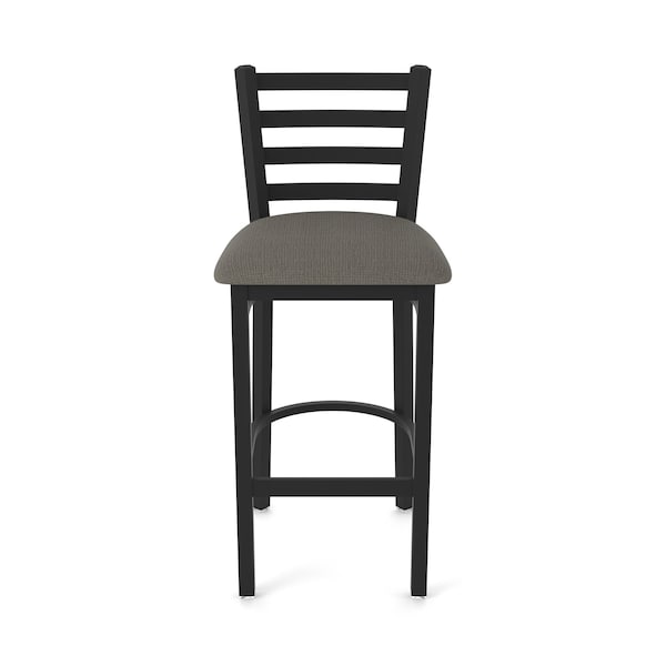 Holland Bar Stool Co 30" Stationary Bar Stool, Black Wrinkle, Graph Chalice Seat - 40030BW019