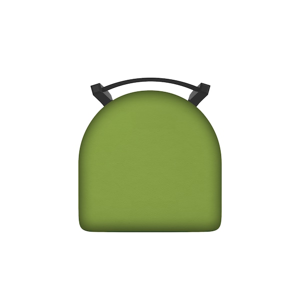 Holland Bar Stool Co 30" Low Back Swivel Bar Stool, Pewter Finish, Canter Kiwi Green Seat - 82130PW009