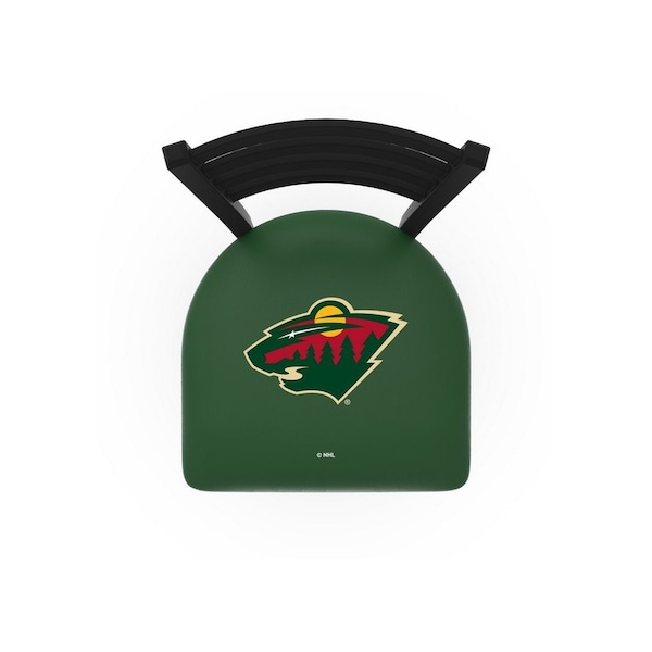 Holland Bar Stool Co 30" Blk Wrinkle Minnesota Wild Swivel Bar Stool, Ladder Back - L01430MINWLD