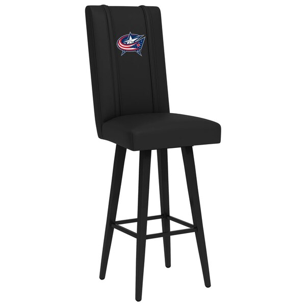 Dreamseat Swivel Bar Stool 2000 with Columbus Blue Jackets Logo - XZ2000BSSBLK-PSNHL40080