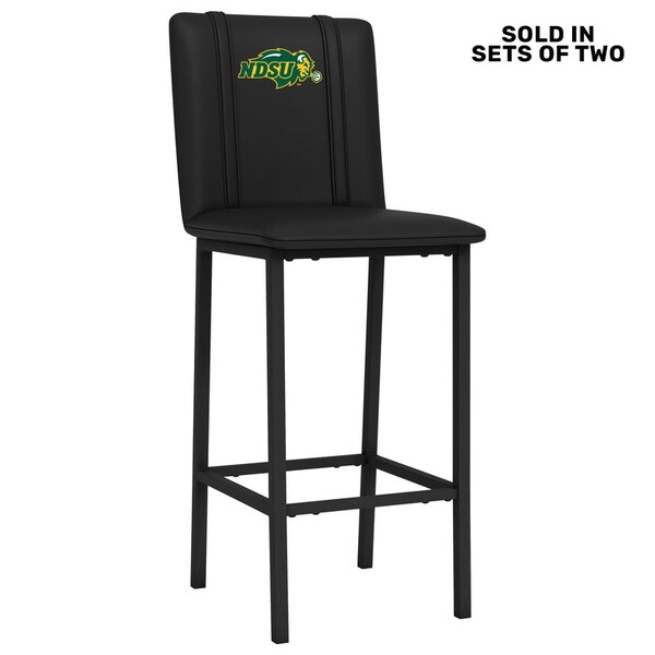Dreamseat Bar Stool 500 with North Dakota State Bison Primary Logo, 2PK - XZ500BSDBLK-PSCOL13491A