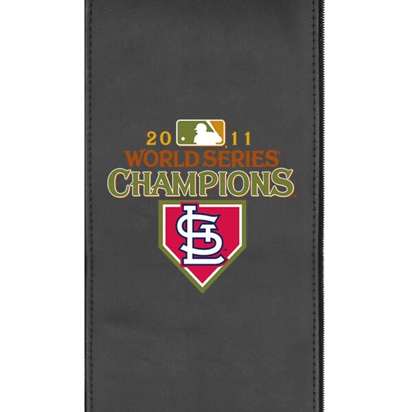 Dreamseat Swivel Bar Stool 2000 with St Louis Cardinals Champs 2011 Logo - XZ2000BSSBLK-PSMLB22052