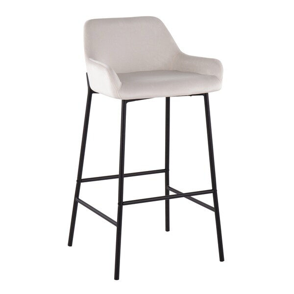 Lumisource Daniella Fixed-Height Bar Stool - Set of 2 PR - B30-DNLA2 BKVW2