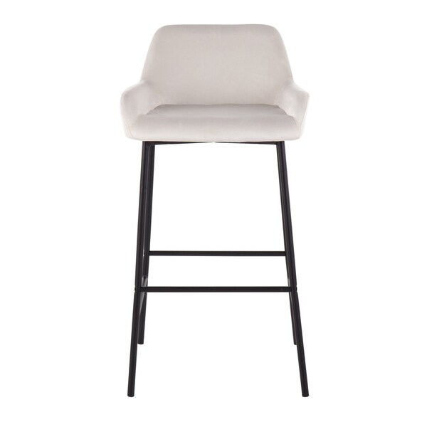 Lumisource Daniella Fixed-Height Bar Stool - Set of 2 PR - B30-DNLA2 BKVW2