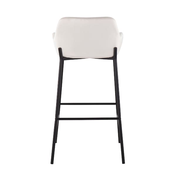 Lumisource Daniella Fixed-Height Bar Stool - Set of 2 PR - B30-DNLA2 BKVW2