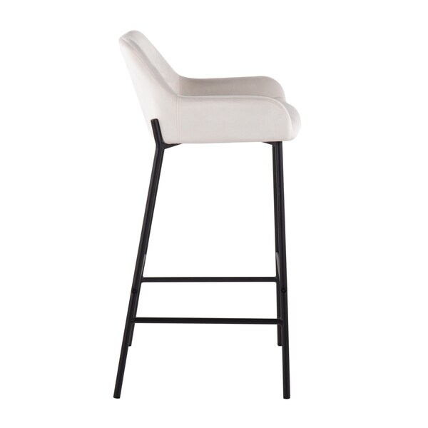 Lumisource Daniella Fixed-Height Bar Stool - Set of 2 PR - B30-DNLA2 BKVW2