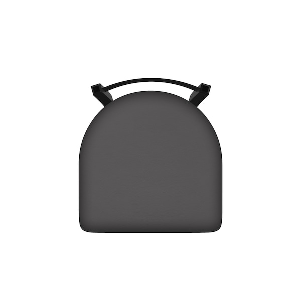 Holland Bar Stool Co 30" Low Back Swivel Bar Stool, Black Wrinkle, Canter Storm Seat - 82130BW004