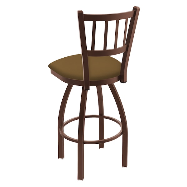 Holland Bar Stool Co 30" Swivel Bar Stool, Bronze Finish, Canter Saddle Seat - 81030BZ012